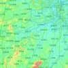 Xiangtan topographic map, elevation, terrain