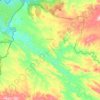 Encinasola topographic map, elevation, terrain