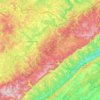 Rush Township topographic map, elevation, terrain