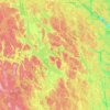 Kinda kommun topographic map, elevation, terrain