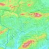 Krapina-Zagorje County topographic map, elevation, terrain