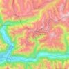 Val Bregaglia topographic map, elevation, terrain