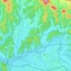 Buk-gu topographic map, elevation, terrain