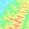 Pompiac topographic map, elevation, terrain
