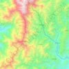 El Águila topographic map, elevation, terrain