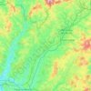 La Bourbince topographic map, elevation, terrain