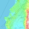 Manabí topographic map, elevation, terrain