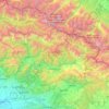 Racha-Lechkhumi and Kvemo Svaneti topographic map, elevation, terrain