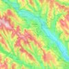 Chișinău topographic map, elevation, terrain