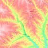 Ulaan Moron topographic map, elevation, terrain