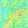 Pingxiang topographic map, elevation, terrain
