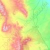 Huerfano County topographic map, elevation, terrain