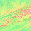 Harlan County topographic map, elevation, terrain