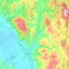 Fiume Topino topographic map, elevation, terrain