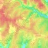 Louzac-Saint-André topographic map, elevation, terrain