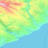 Ndlambe Ward 6 topographic map, elevation, terrain