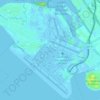 Bay Farm Island topographic map, elevation, terrain