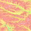 Vovk topographic map, elevation, terrain