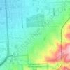 Pasadena topographic map, elevation, terrain