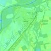 Záhony topographic map, elevation, terrain