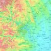 Yichang topographic map, elevation, terrain