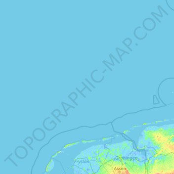 Îles de la Frise topographic map, elevation, terrain