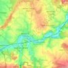 Merbes-le-Château topographic map, elevation, terrain