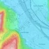 Sassenage topographic map, elevation, terrain