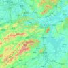 Jiujiang topographic map, elevation, terrain