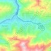 Caricuao topographic map, elevation, terrain
