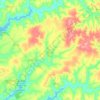 Irapuã topographic map, elevation, terrain