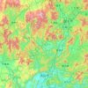 Qingyuan City topographic map, elevation, terrain