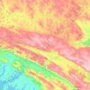 Serra da Canastra topographic map, elevation, terrain