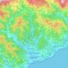 Albisola Superiore topographic map, elevation, terrain