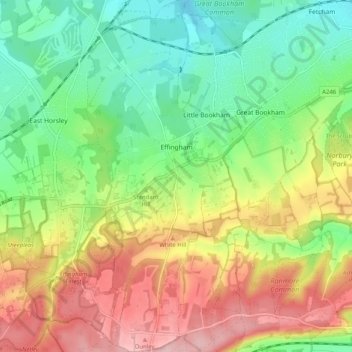 Effingham topographic map, elevation, terrain