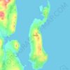 Raasay topographic map, elevation, terrain