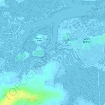 Honey Island topographic map, elevation, terrain