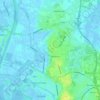 Halsteren topographic map, elevation, terrain