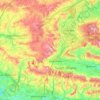 East Hampshire topographic map, elevation, terrain