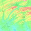 Pushmataha County topographic map, elevation, terrain