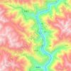 沙东乡 topographic map, elevation, terrain