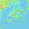 Goheung-gun topographic map, elevation, terrain