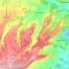 Luddesdown topographic map, elevation, terrain