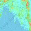 Provinz Krabi topographic map, elevation, terrain