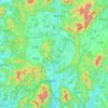 Yangju topographic map, elevation, terrain