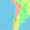 Valparaiso Region topographic map, elevation, terrain