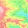 Albuñuelas topographic map, elevation, terrain