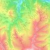 Albiez-Montrond topographic map, elevation, terrain