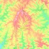 Cunha Porã topographic map, elevation, terrain