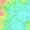 Jingzhou topographic map, elevation, terrain